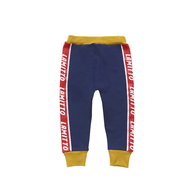 Tonytaobaby Autumn Clothes New Children's Clothing English Printed Pants Kids Pants Toddler Girl Pants Boy Pants