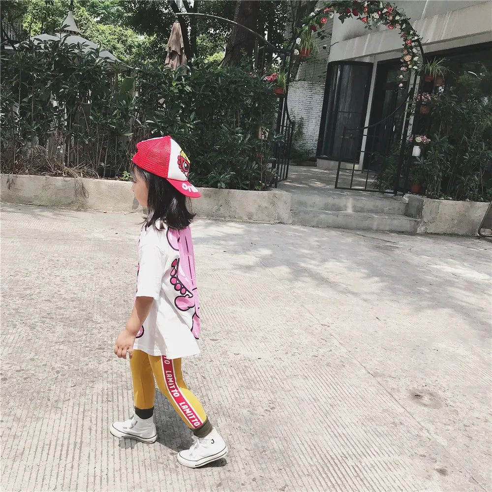 Tonytaobaby Autumn Clothes New Children's Clothing English Printed Pants Kids Pants Toddler Girl Pants Boy Pants
