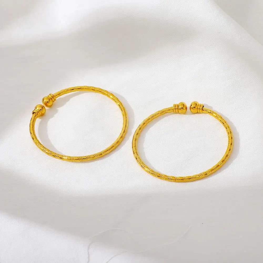 Ethlyn 2Pcs/Lot Fashion Gold Color Children