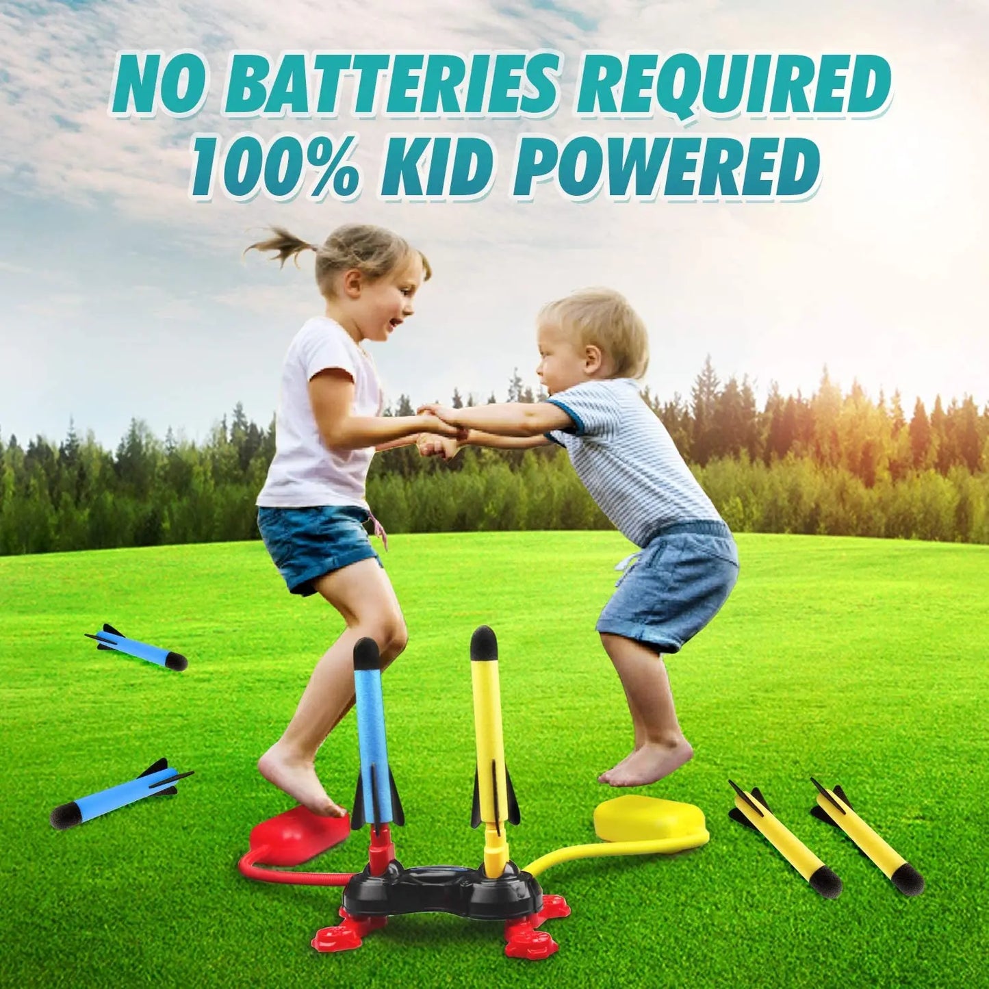 Outdoor Toy Rocket Launcher for Kids Dueling Outdoor Games