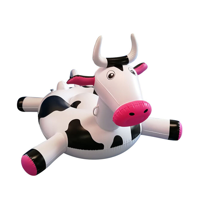 Summer Outdoor Water Inflatable Cows Floating Row Toys