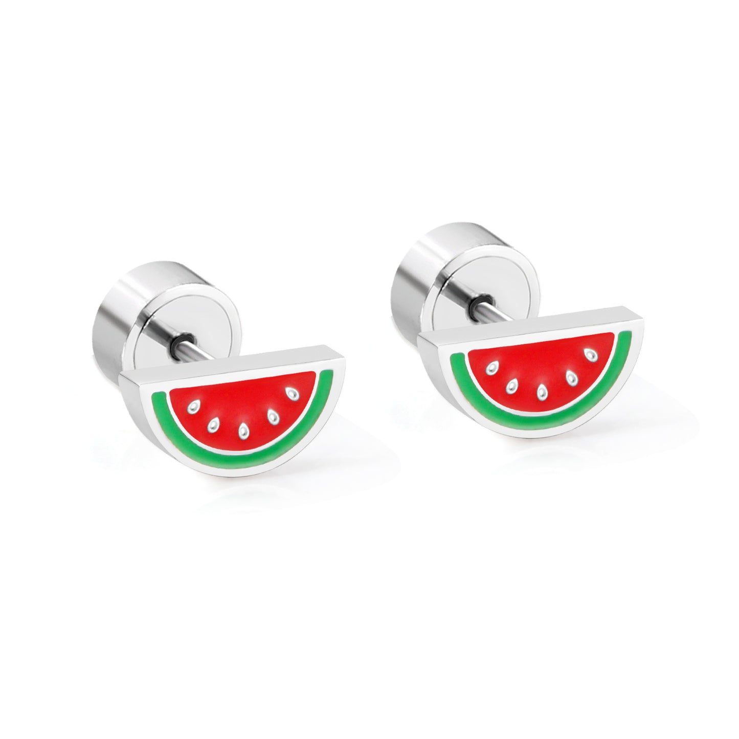 Ladies And Children Cute Stainless Steel Stud Earrings