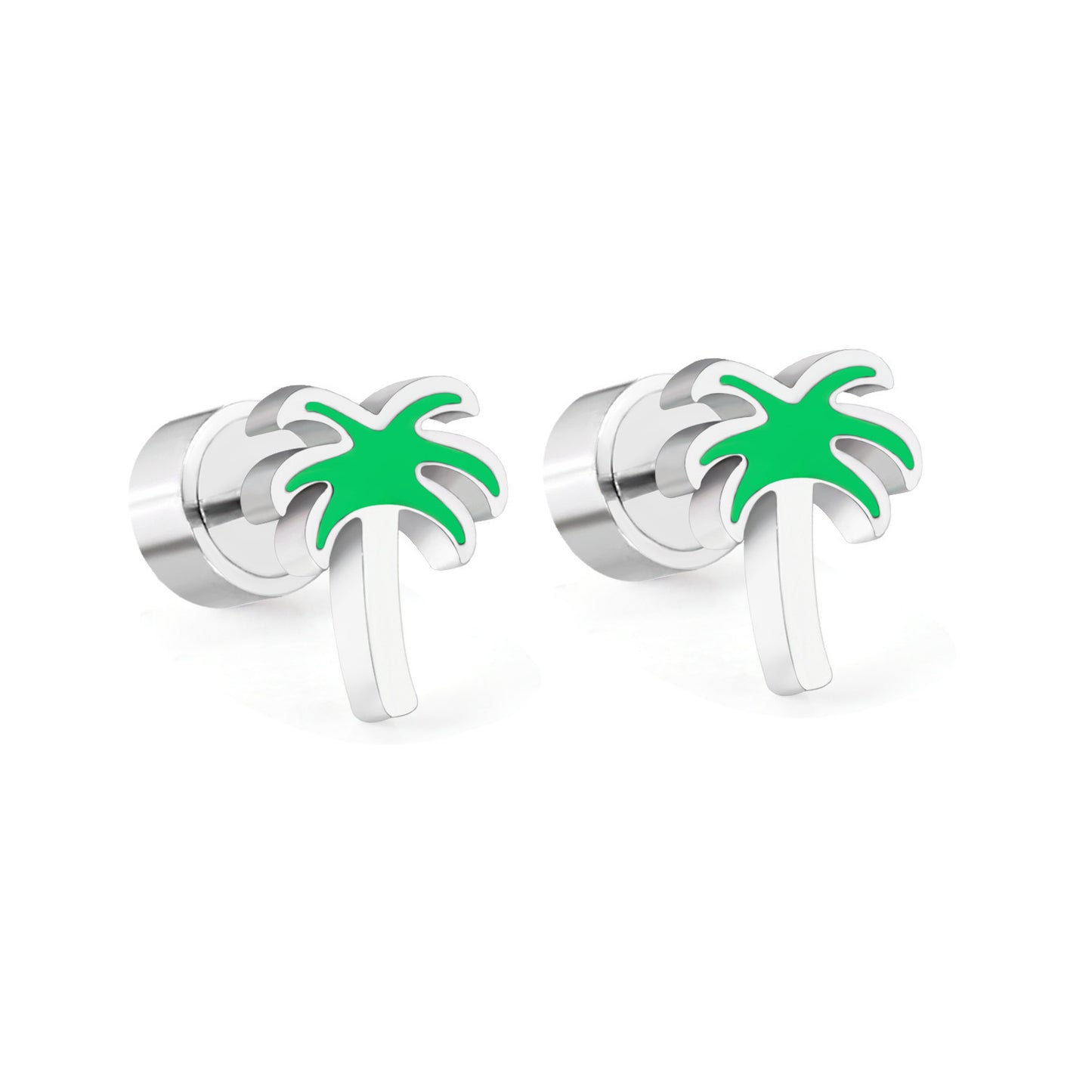 Ladies And Children Cute Stainless Steel Stud Earrings