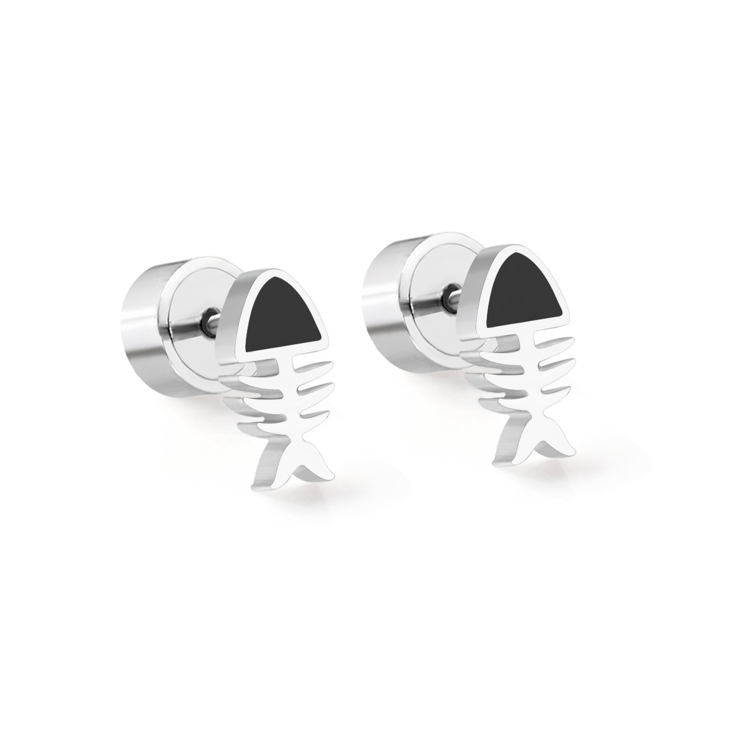 Ladies And Children Cute Stainless Steel Stud Earrings