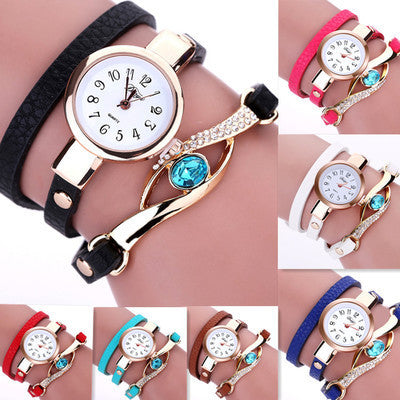 New Fashion Hot Women's Belt Three Circle Wristwatch