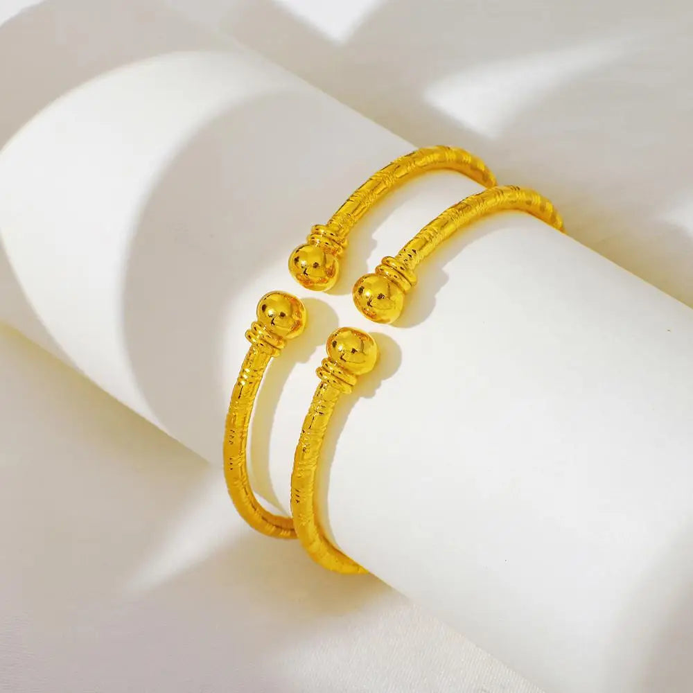 Ethlyn 2Pcs/Lot Fashion  Gold Color Children