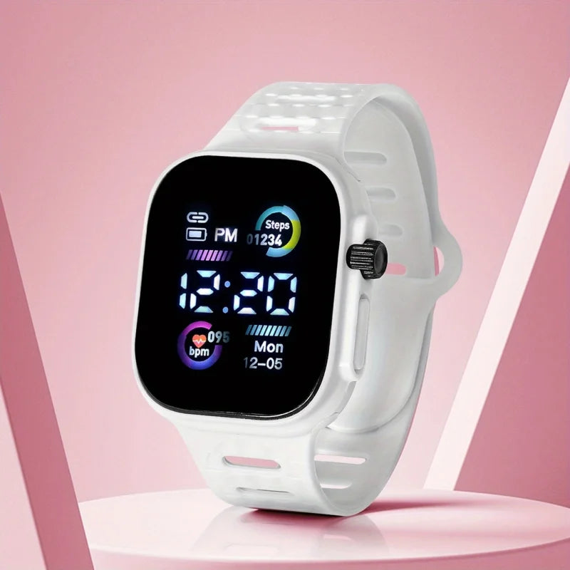 Children Smart Watch Waterproof Led Digital Electronics Watches for Kids Boys Girls Students Smartwatch Relojes for Xmas Gift