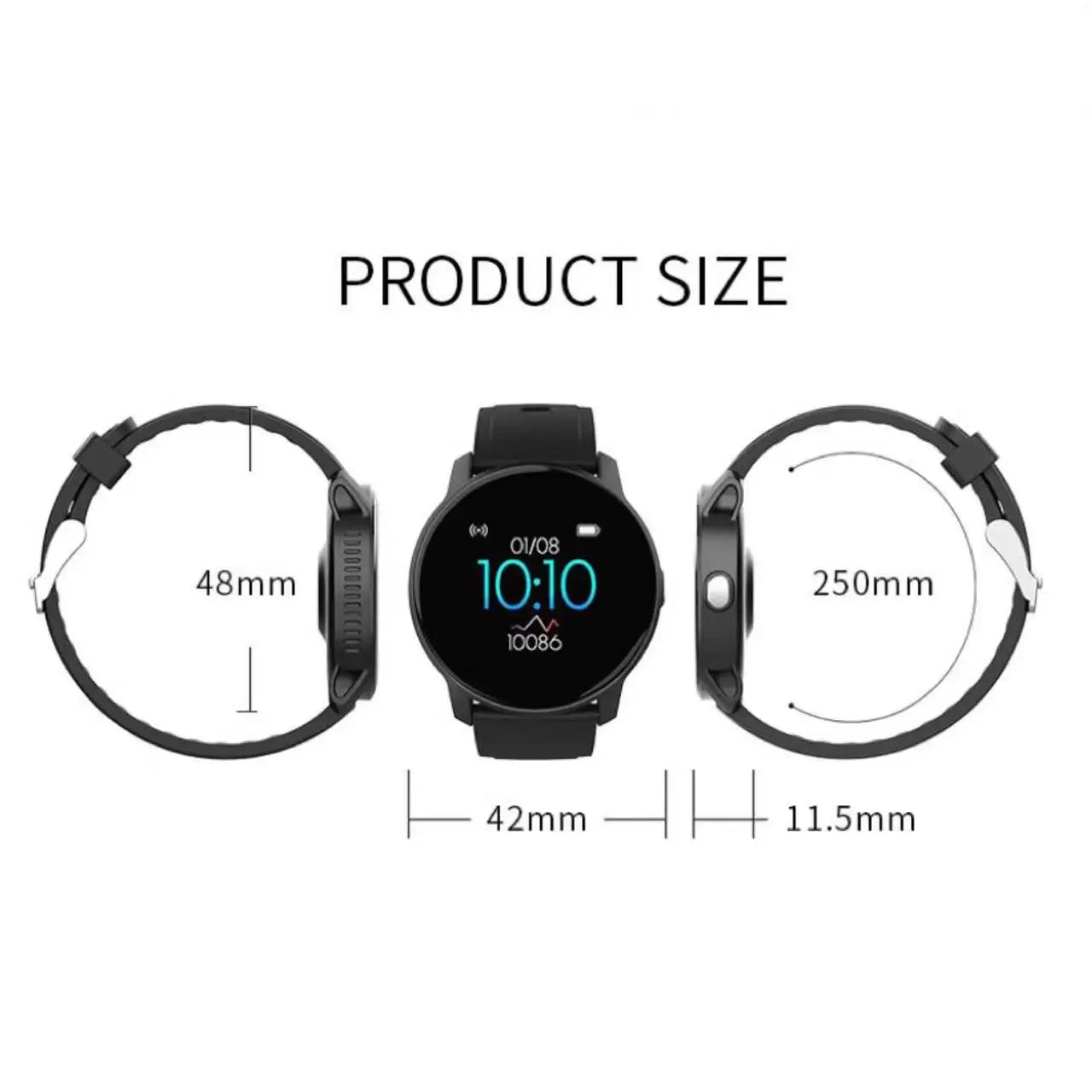 1.3 Inch Smart Watch for Man Woman Kids Student Android iOS Health Monitoring Wrist Fitness  Bluetooth-compatible Heart Rate