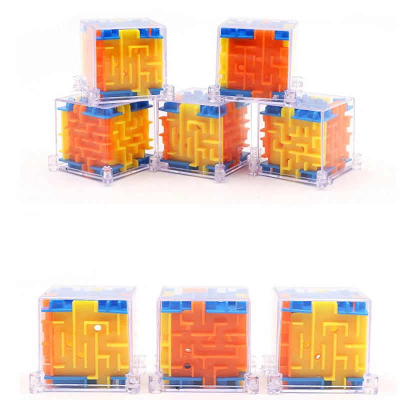 1Pcs 3D Maze Magic Cube Toys Children Gift Six-sided Brain Developing Educational Toy Labyrinth Ball Toys Magical Maze Ball Game