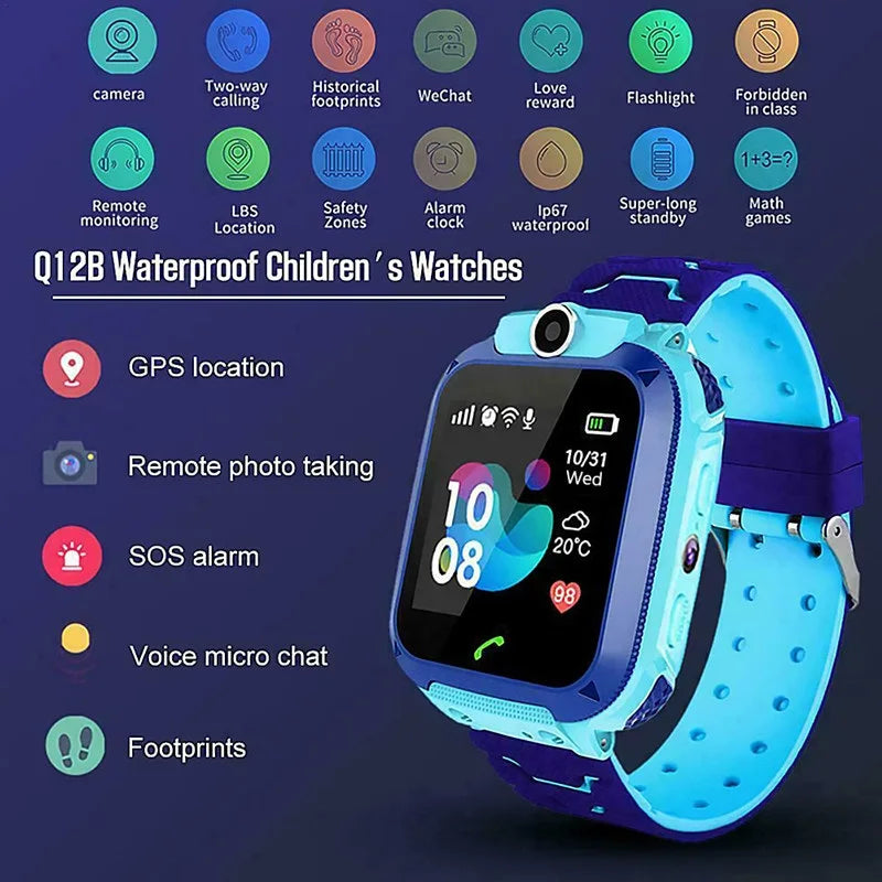 4G Kids Smart Watch Sos Location Camera Children Mobile Phone Voice Smartwatch With Sim Card Children Smart Watches For Girl Boy