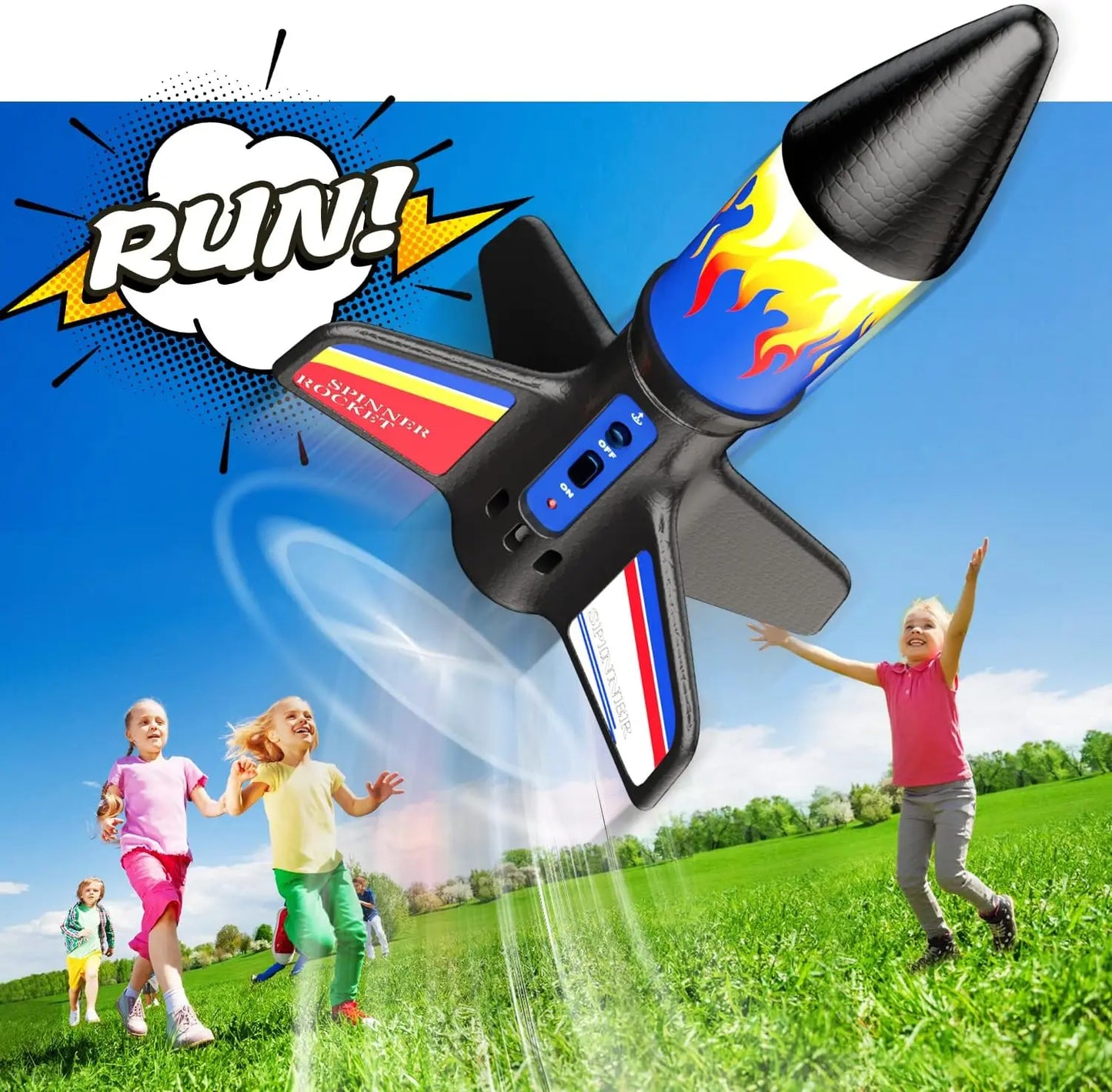 Electric Rocket Launcher Toys New Space Exploration Skyrocket With Parachute Kid Outdoor