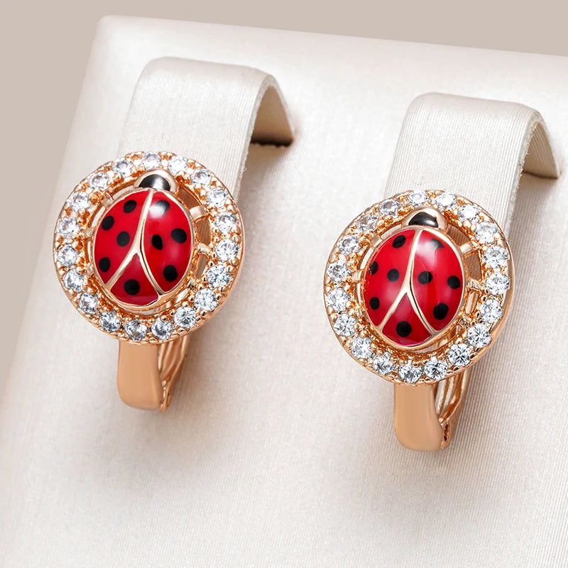 Cute Ladybug Drop Earring for kids