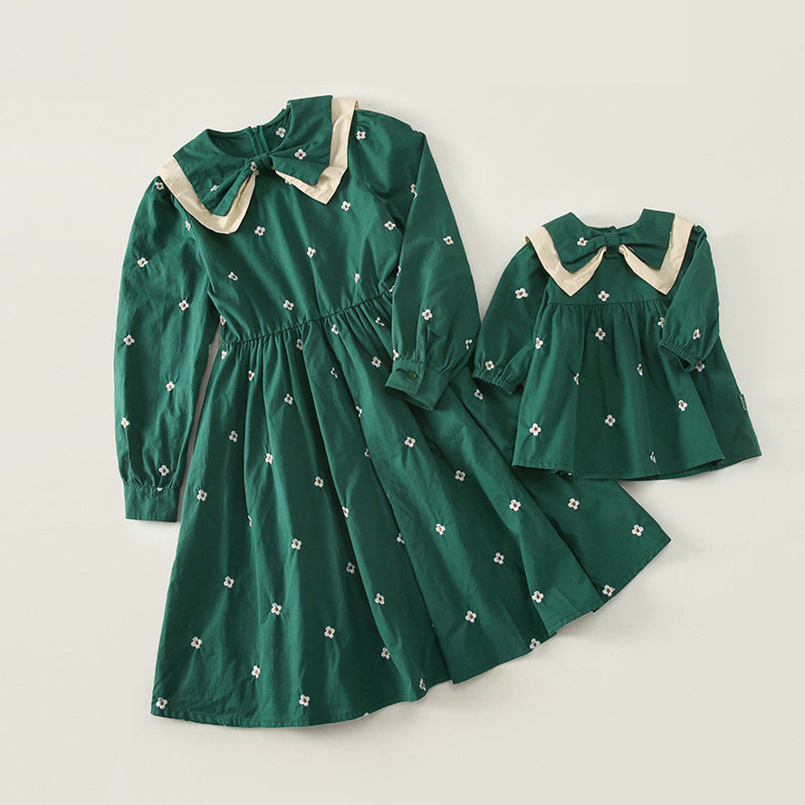 Pure Cotton Mother-daughter Parent-child Dress