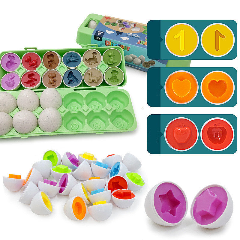 Baby Learning Educational Toy Smart Egg Toy Games Shape Matching Sorters Toys Montessori Eggs Toys For Kids Children