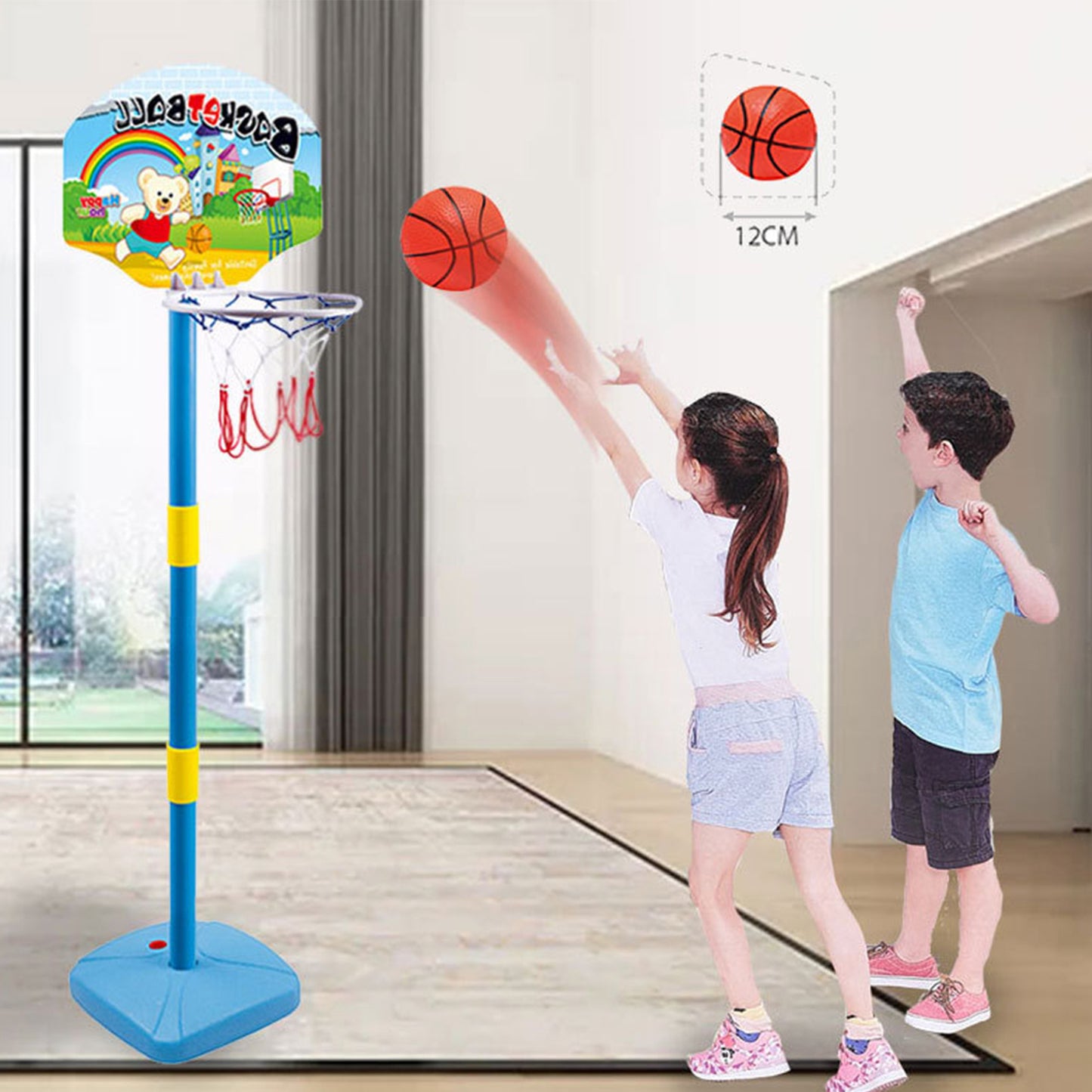 Indoor And Outdoor Liftable Basketball Hoop Sports Toys